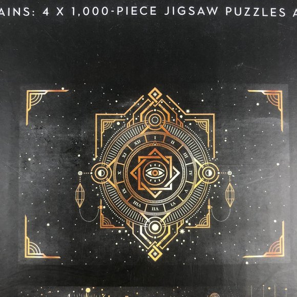 Professor Puzzle Astrology Jigsaw Puzzles 4x1000 Piece Foiled Ed 3 Sealed Zodiac - Picture 6 of 12